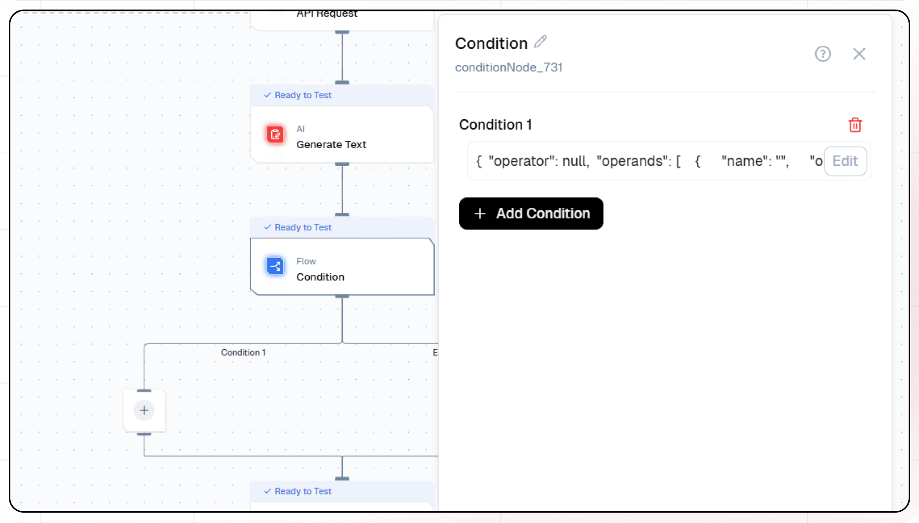 Node Text Gen response